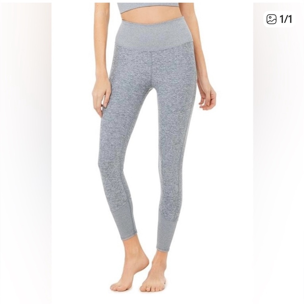 Alo‎ High Waist Alosoft Lounge Leggings Size XS Grey